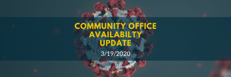 Community Office Availability Update [COVID-19]