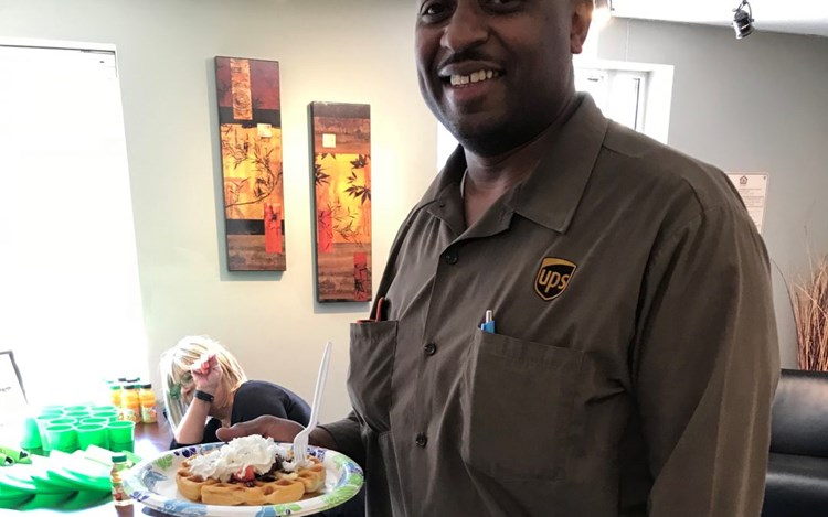 Rosedale Residents Enjoy Waffle Breakfast