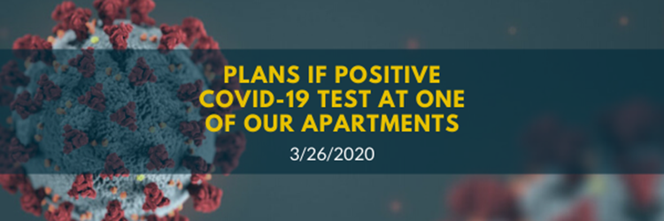 Plans if Positive COVID-19 Test at an Apartment Community